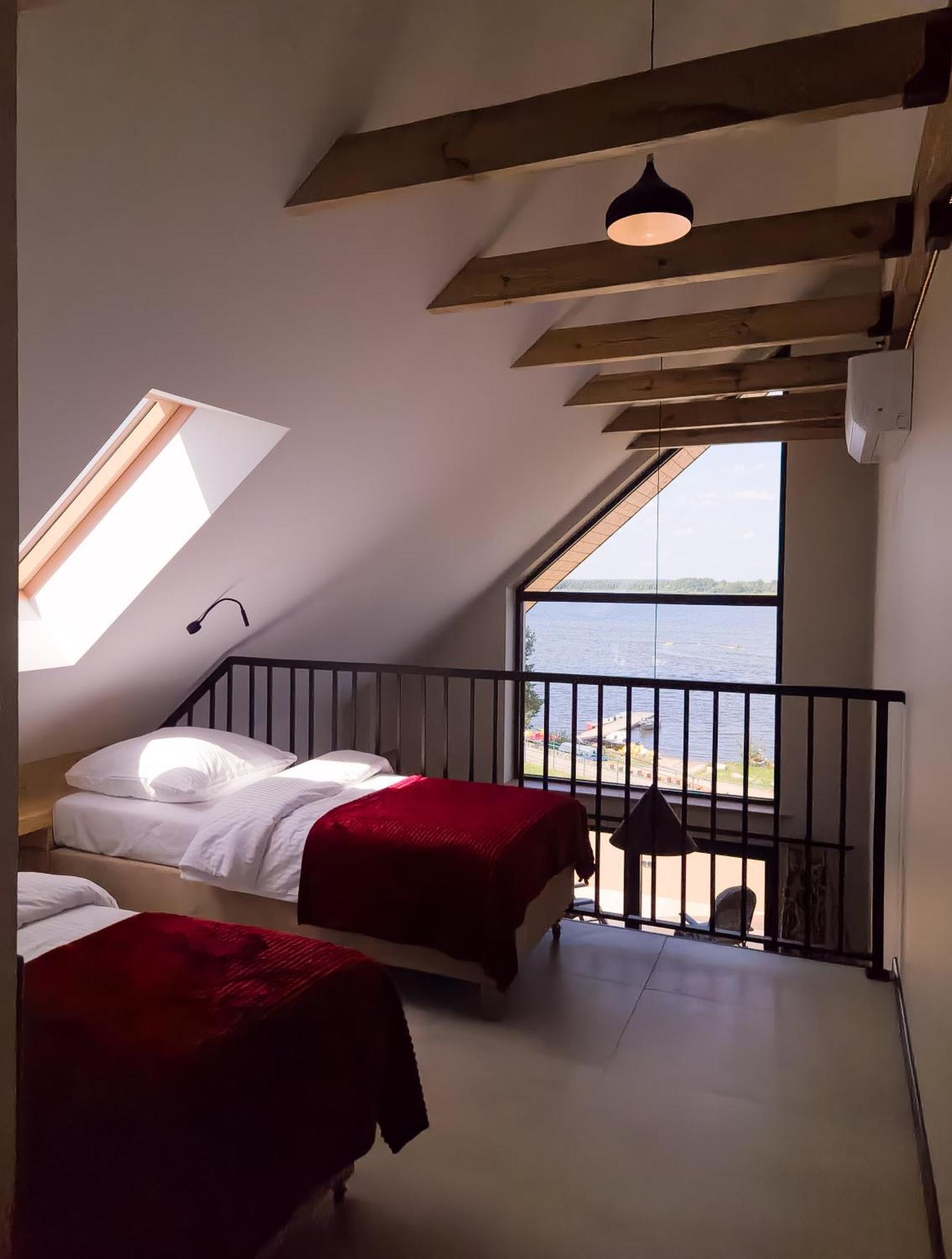 Apartmán Zubr Nad Zalewem Luka Exteriér fotografie